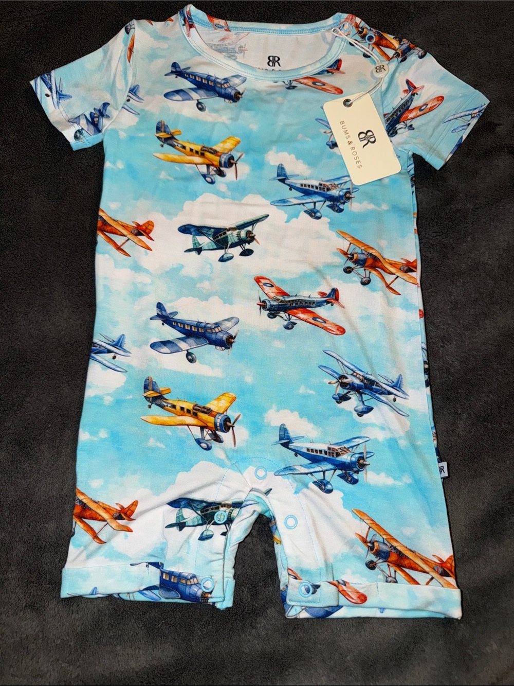 Bums and Roses Short Romper